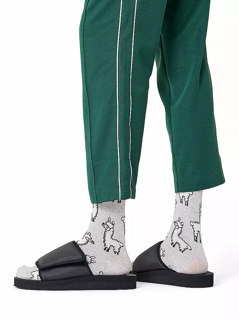 HAPPY SOCKS | Calzini da uomo LLAMA 41-46 grigio | Grigio chiaro