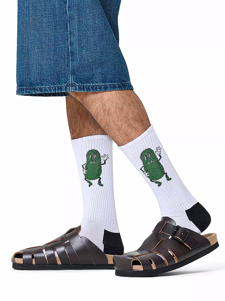 HAPPY SOCKS | Calzini da uomo PICKLE SNEAKER 41-46 white | Bianco