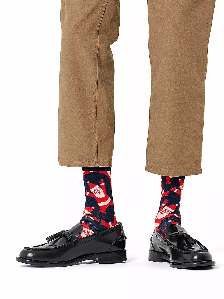 HAPPY SOCKS | Calzini da uomo SANTA 41-46 navy | Blu scuro