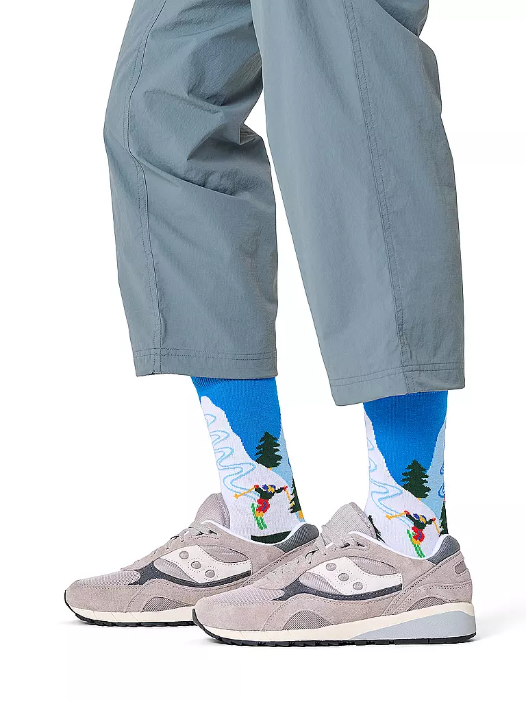 HAPPY SOCKS | Calzini da uomo SLALOM 41-46 white | Bianco