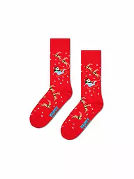 HAPPY SOCKS | Calzini da uomo SLEIGH 41-46 red | Rosso