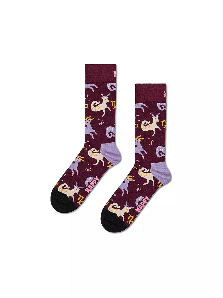 HAPPY SOCKS | Calzini da uomo STEINBOCK 41-46 rosso scuro | Rosso scuro