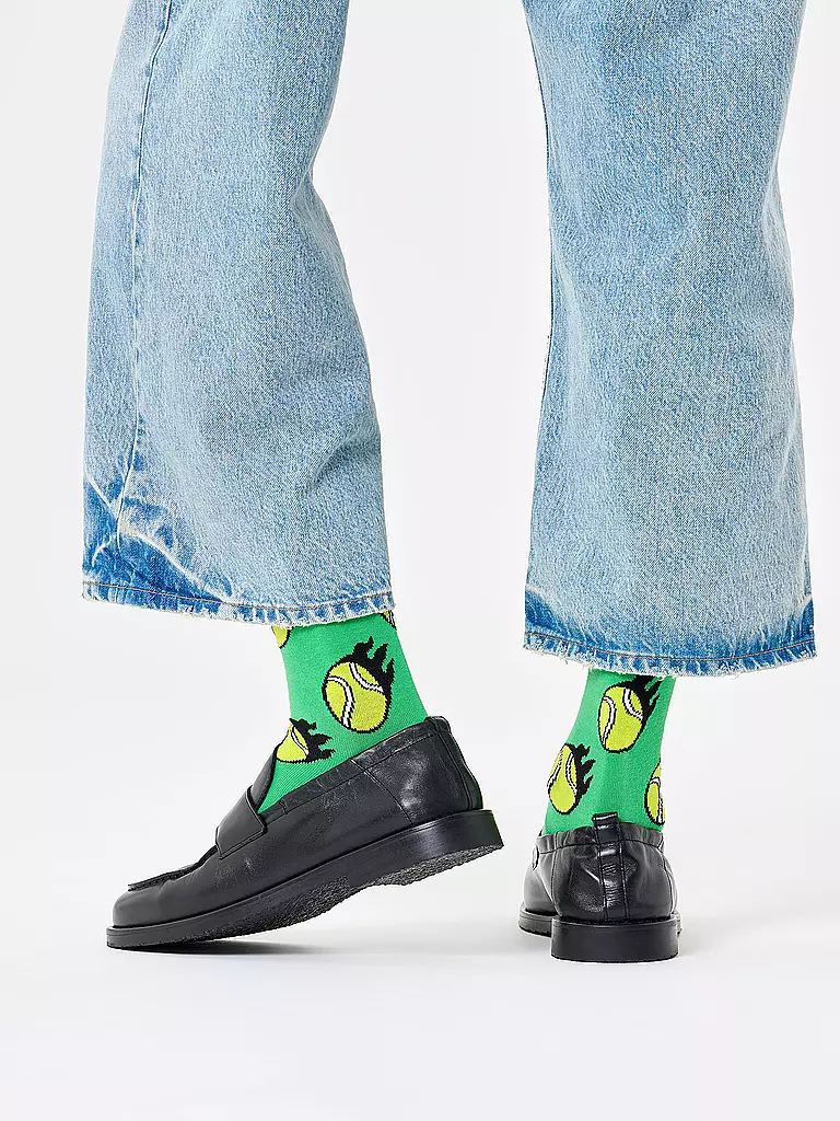 HAPPY SOCKS | Calzini da uomo TENNIS BALL 41-46 green | Verde