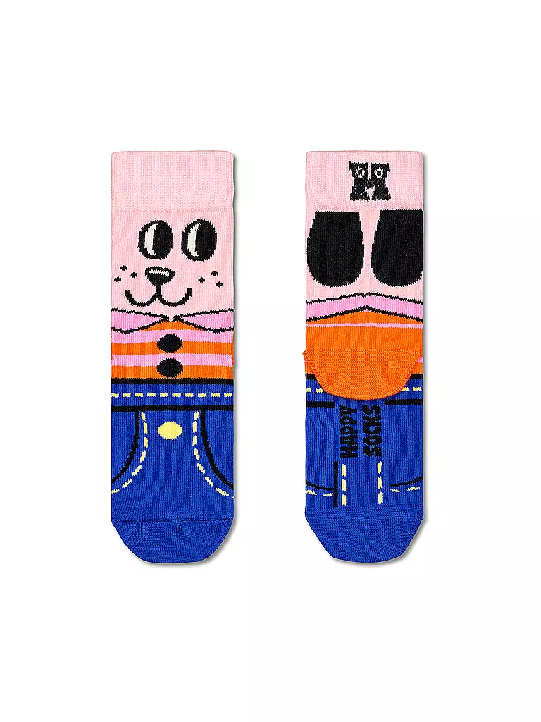 HAPPY SOCKS | Calzini per bambini DOGGO rosa chiaro | Rosa