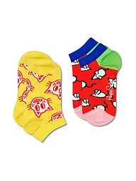 HAPPY SOCKS | Calzini sneaker da bambino confezione da 2 CAT & MOUSE yellow | Giallo