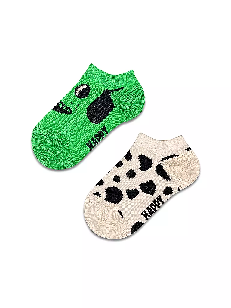 HAPPY SOCKS | Calzini sneaker da bambino DOG confezione da 2 verde | Verde