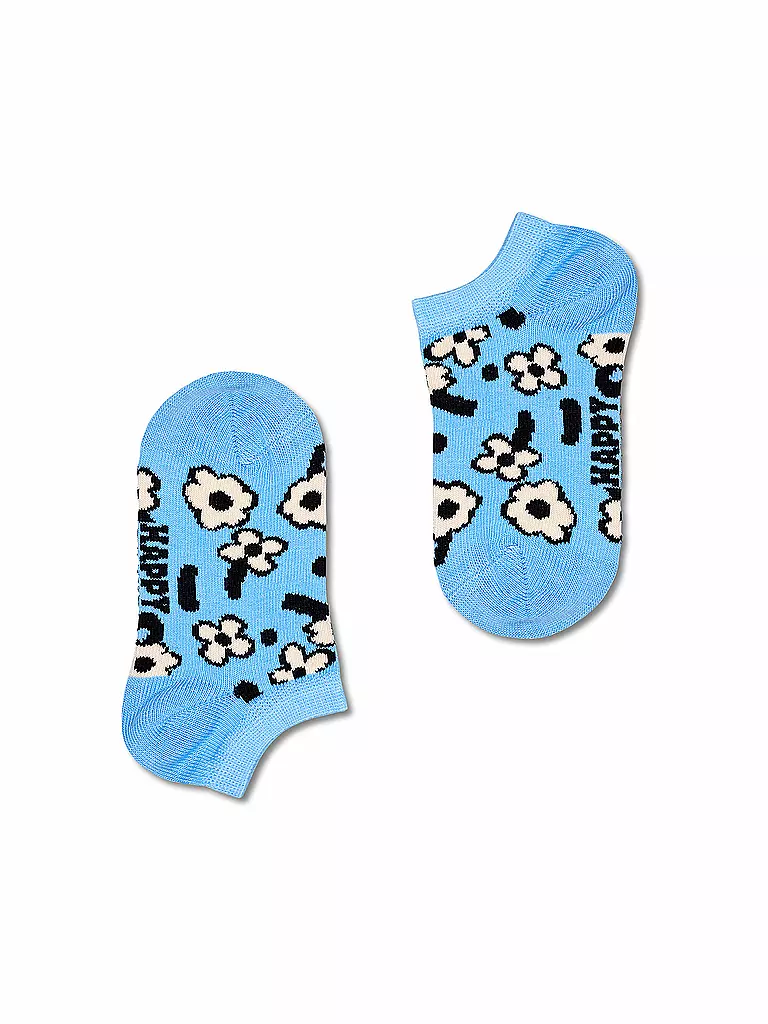 HAPPY SOCKS | Calzini sneaker da bambino FLOWER, confezione da 2, azzurro | 