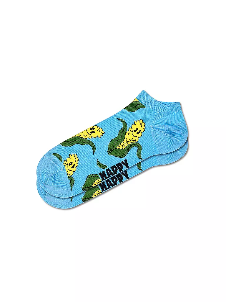 HAPPY SOCKS | Calzini sneaker da uomo CORN 41-46 azzurro | Blu chiaro