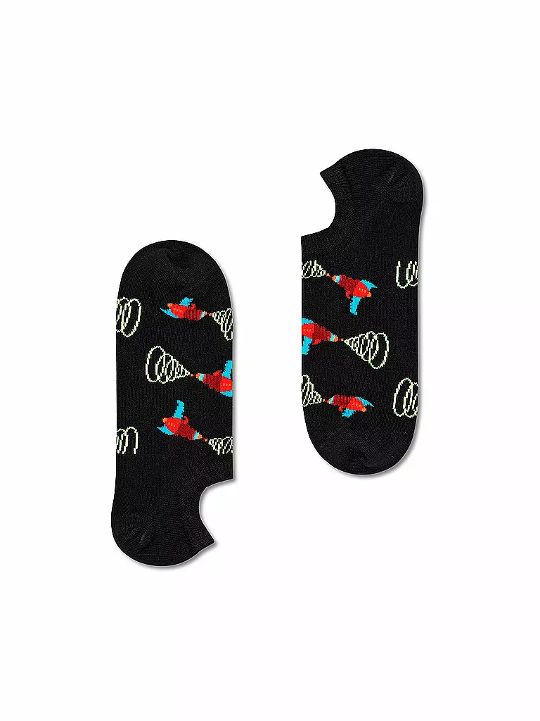 HAPPY SOCKS | Calzini sneaker da uomo LAZER QUEST nero / multi | Nero
