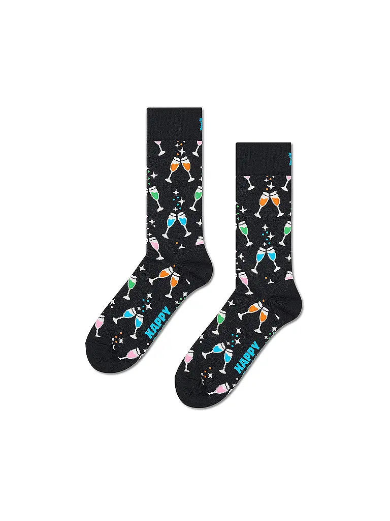 HAPPY SOCKS | Confezione regalo da uomo calzini CELEBRATIONS SOCKS confezione da 3 paia 41-46 black | Nero