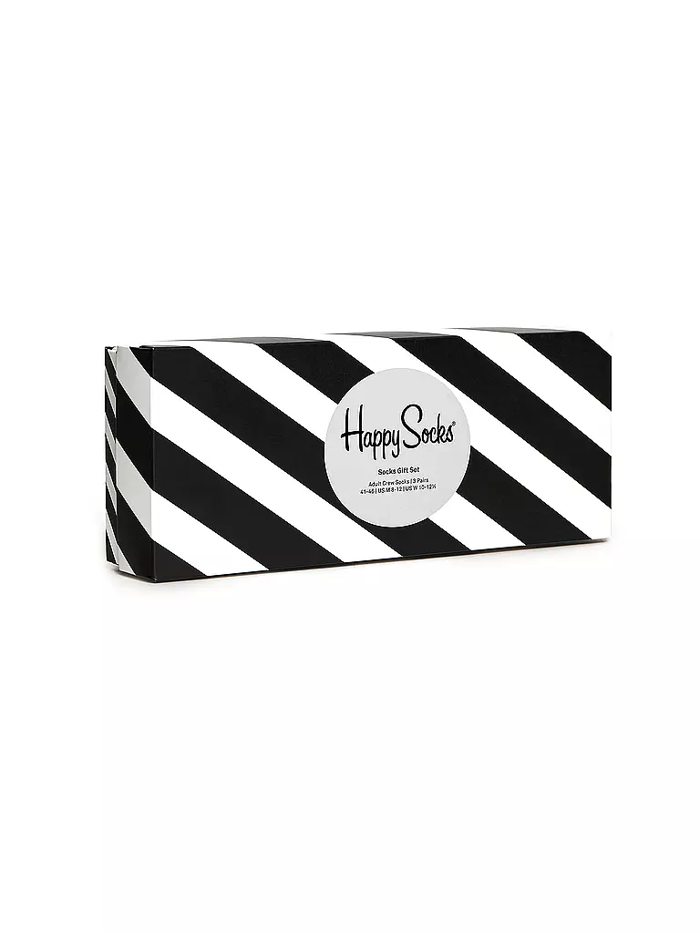 HAPPY SOCKS | Confezione regalo da uomo calzini NERO & BIANCO confezione da 4 paia 41-46 nero | Nero