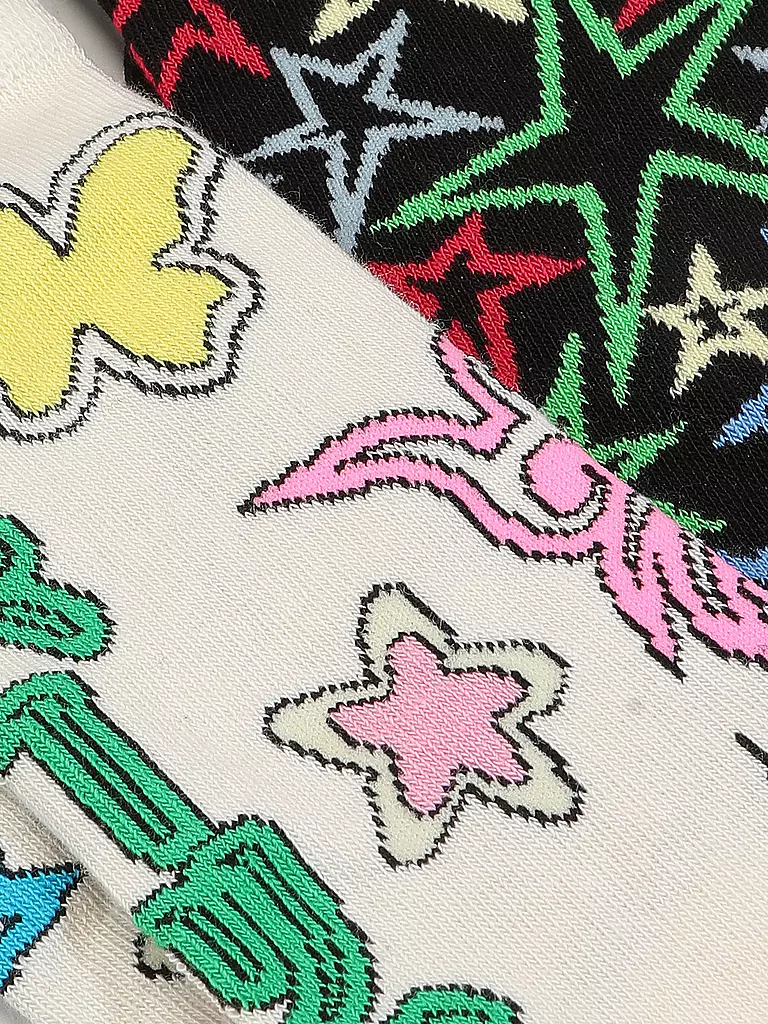 HAPPY SOCKS | Damen Geschenkset SPINNING WHEEL 2er Pkg 36-40 white | Multicolore