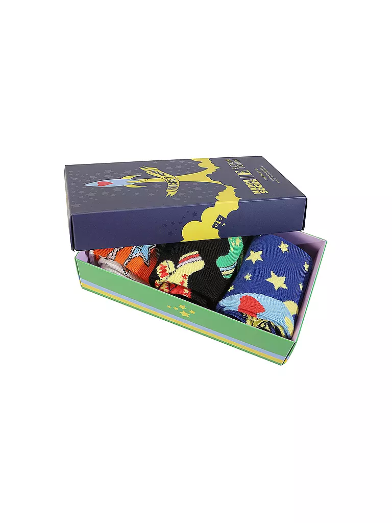 HAPPY SOCKS | Damen Socken ELTON JOHN 3er Pkg. 36-40 black | Nero