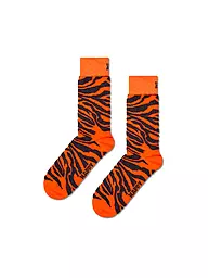HAPPY SOCKS | Damen Socken FLUFFY ZEBRA 36-40 orange | Arancione