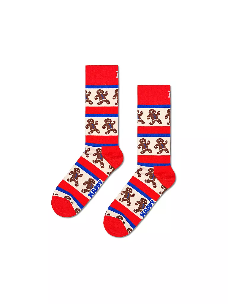 HAPPY SOCKS | Damen Socken GINGERBREAD Gr. 36 - 40 red | Rosso