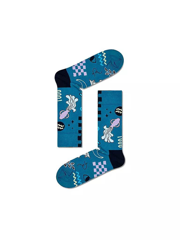 HAPPY SOCKS | Herren Socken 41-46 WASSERMANN turquoise | Petrolio