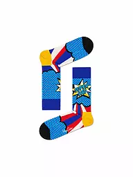 HAPPY SOCKS | Herren Socken SUPER DAD 41-46 light blue | Blu