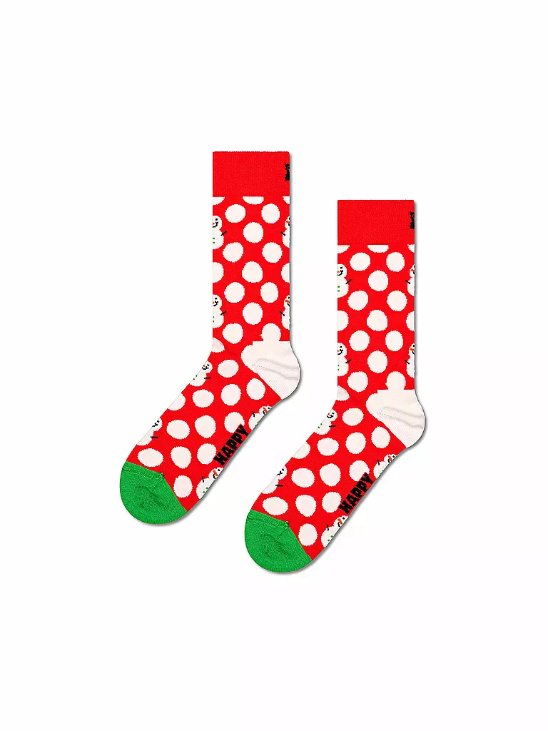 HAPPY SOCKS | Set regalo calze da uomo X-MAS, confezione da 3, blu navy, 41-46 | 