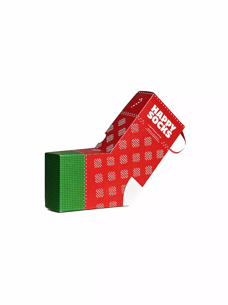 HAPPY SOCKS | Set regalo calze da uomo X-MAS, confezione da 3, blu navy, 41-46 | 
