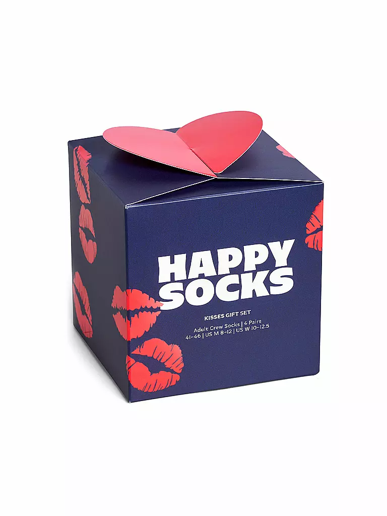 HAPPY SOCKS | Set regalo da donna, confezione da 2, SAN VALENTINO 36-40 blu | 