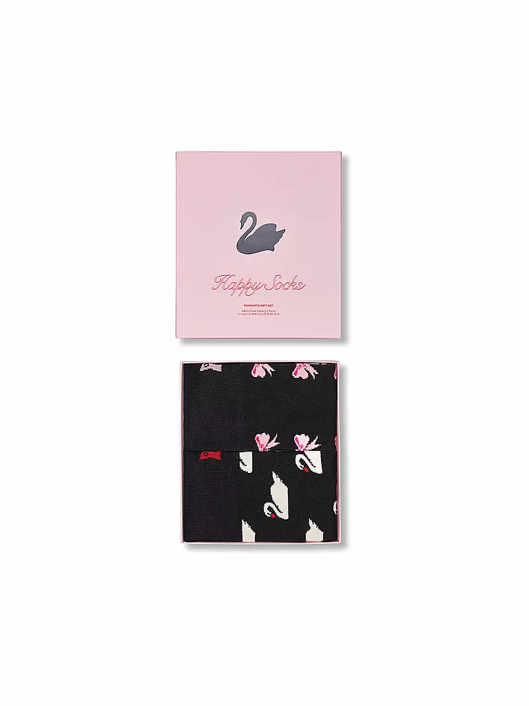 HAPPY SOCKS | Set regalo da donna, confezione da 2, SWAN 36-40 rosa | 