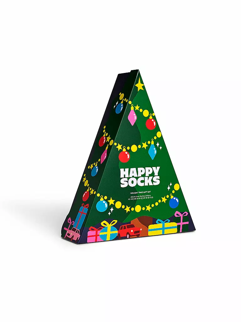 HAPPY SOCKS | Set regalo da donna, confezione da 3 pz. HOLIDAY 36-40 green | Verde