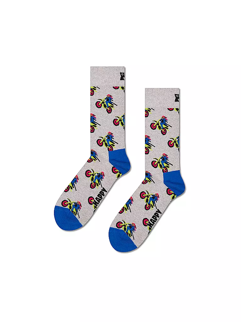 HAPPY SOCKS | Set regalo da uomo, confezione da 3, FAST SPORTS 41-46 grigio |