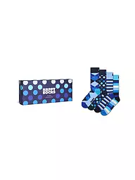 HAPPY SOCKS | Set regalo da uomo, confezione da 4, CALZINI NAVY 41-46 navy | Blu