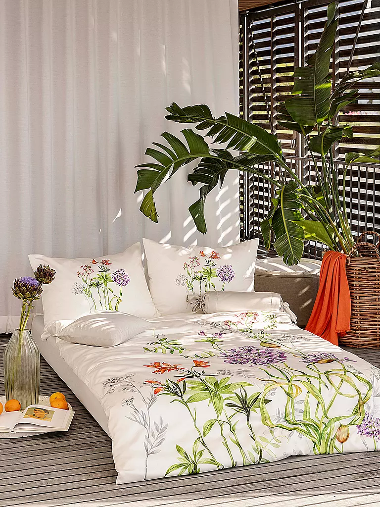 HEFEL | Biancheria da letto in Tencel Cannes 70x90cm / 140x200cm Avorio | Bianco