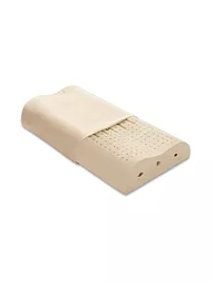 HEFEL | Cuscino di supporto cervicale "Lattice naturale" 34x65cm | Bianco