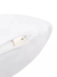 HEFEL | Federa in jersey per cuscino da viaggio 25x45cm | Bianco