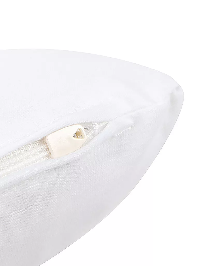 HEFEL | Federa in jersey per cuscino da viaggio 25x45cm | Bianco