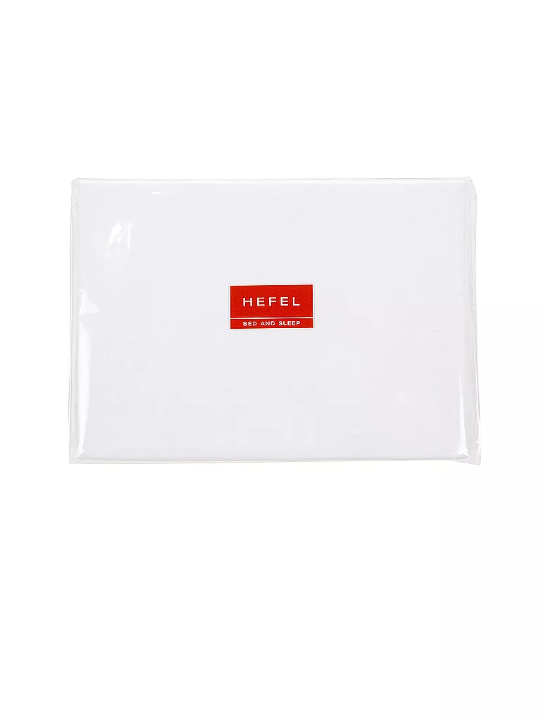 HEFEL | Federa in jersey per cuscino da viaggio 25x45cm | Bianco