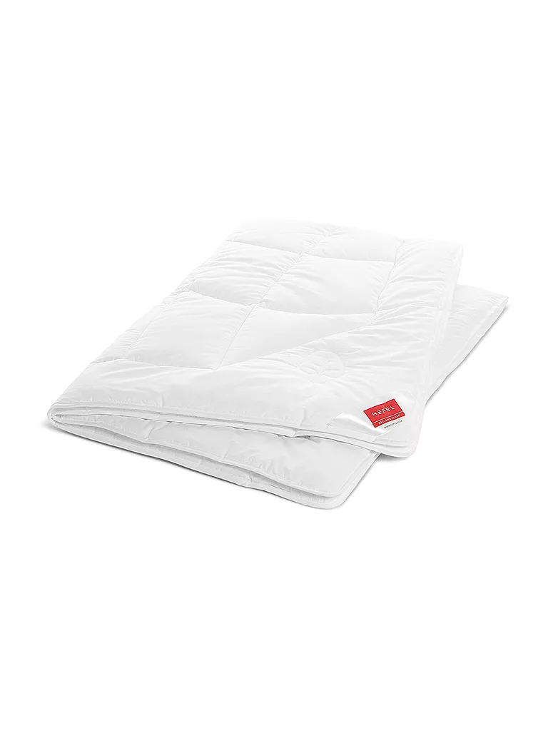 HEFEL | Piumone per tutte le stagioni "KlimaControl Fair" 140x220cm | Bianco