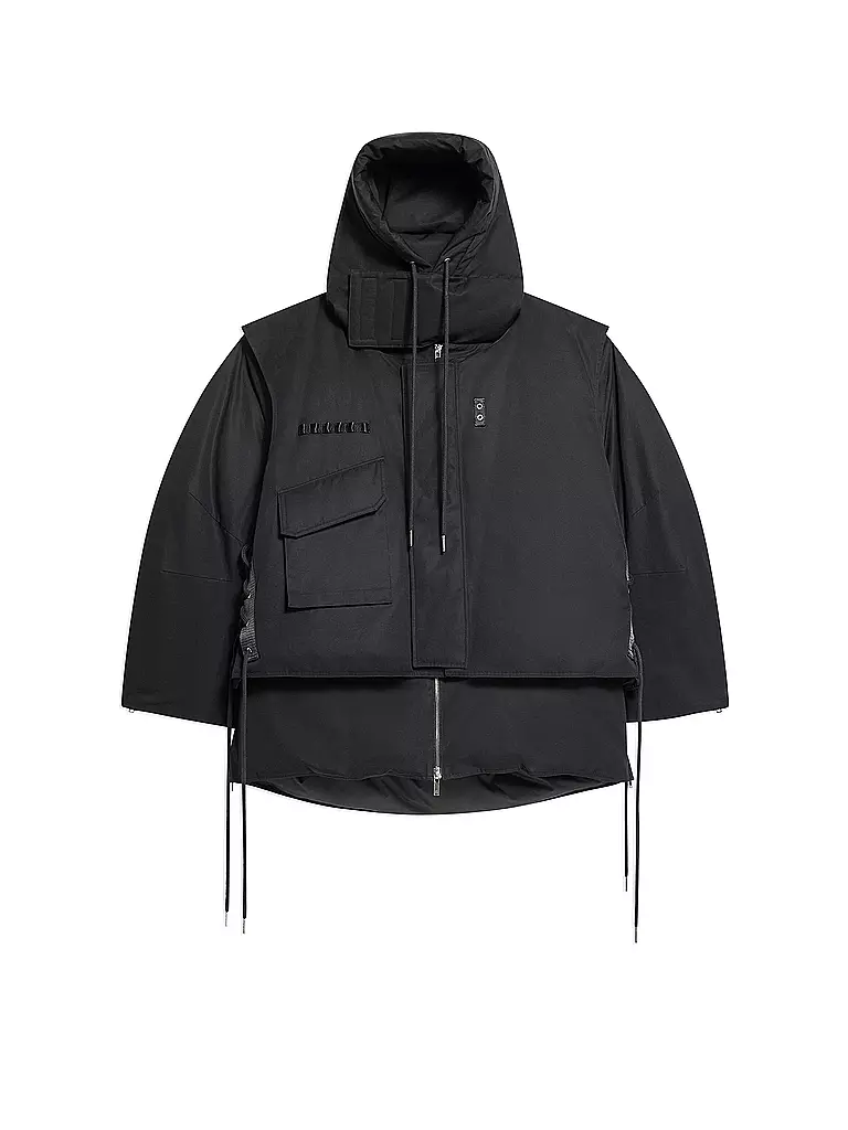 HELMUT LANG | Daunenparka ARCTIC LAYERED JACKET | Nero