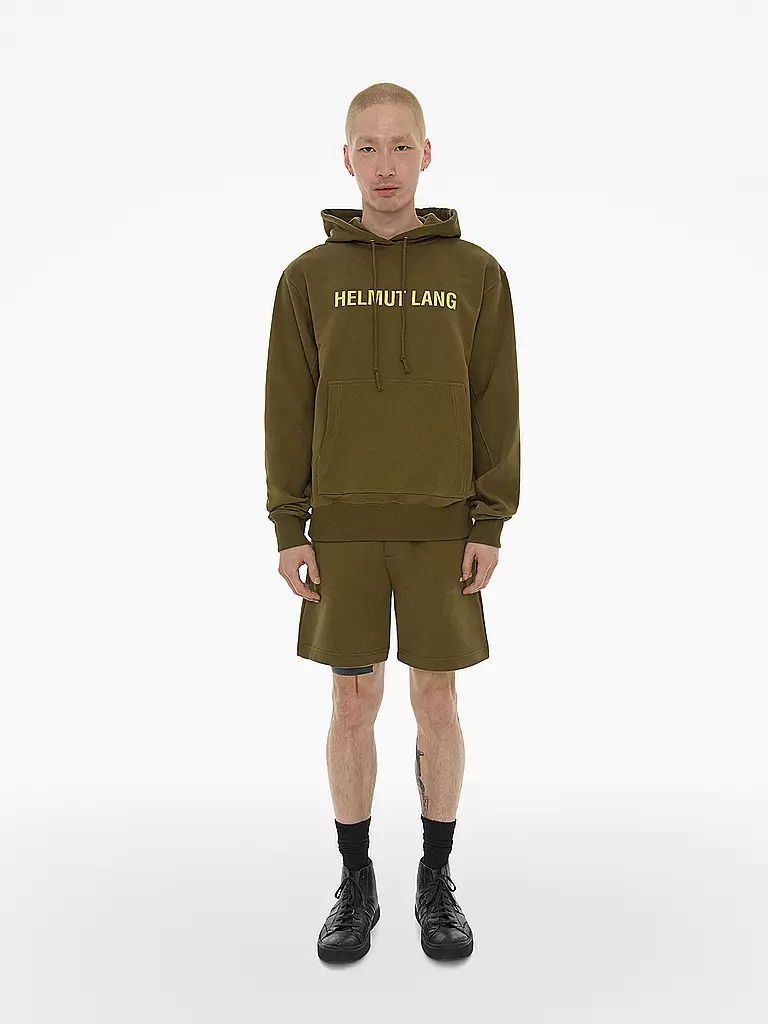 HELMUT LANG | Felpa con cappuccio - Hoodie | Oliva