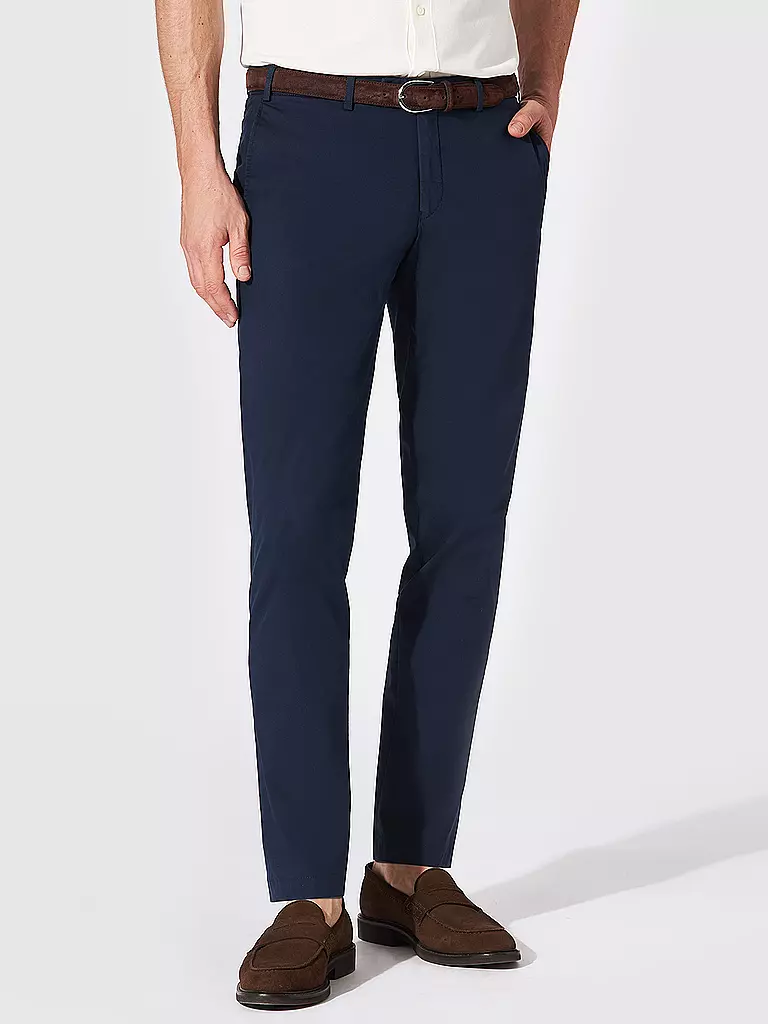 HILTL | Chino Slim Fit TARENT | Blu scuro