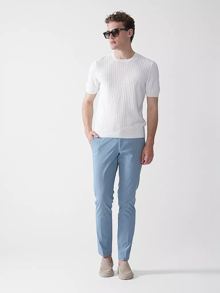 HILTL | Chino Slim Fit TARENT | Blu chiaro