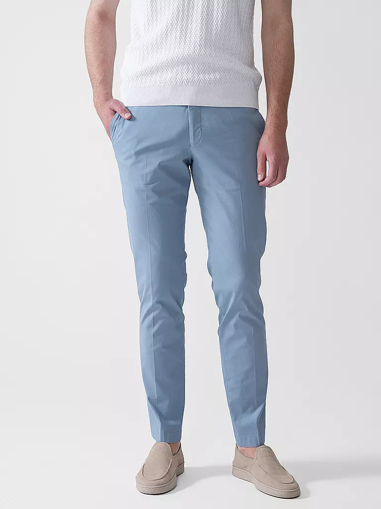 HILTL | Chino Slim Fit TARENT | Blu chiaro