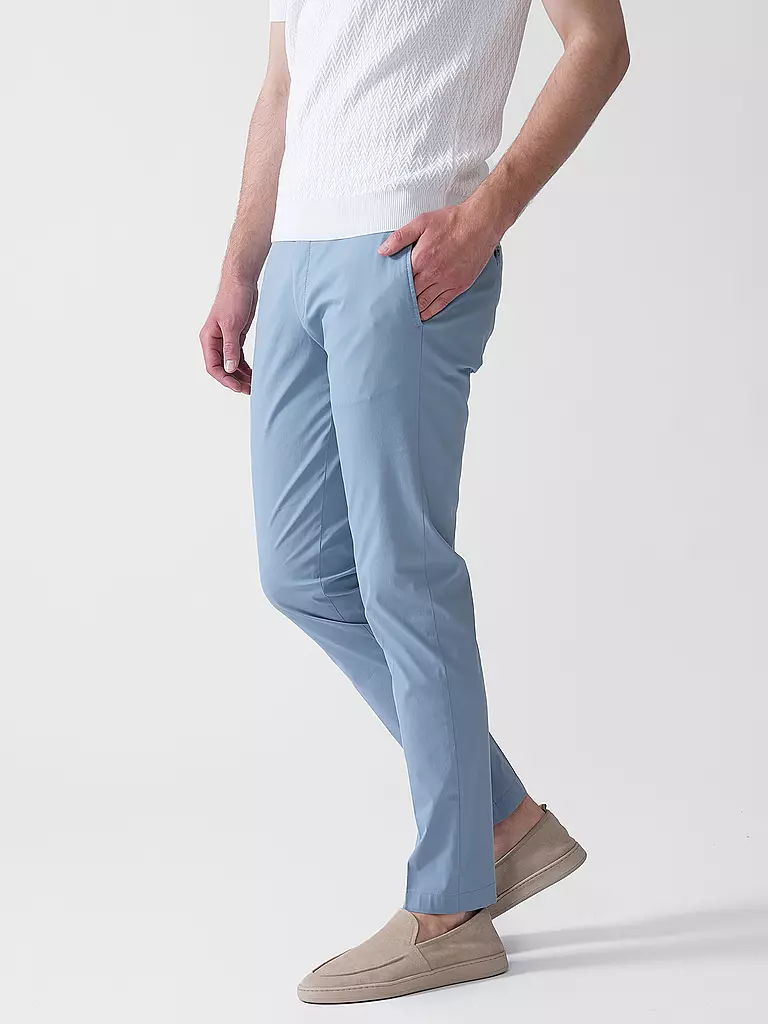 HILTL | Chino Slim Fit TARENT | Blu chiaro