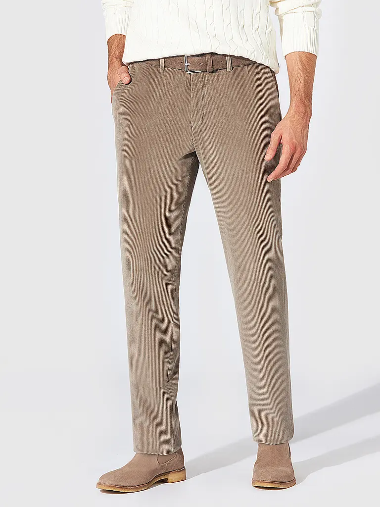 HILTL | Pantaloni in velluto a coste TILO GENUA | Grigio chiaro