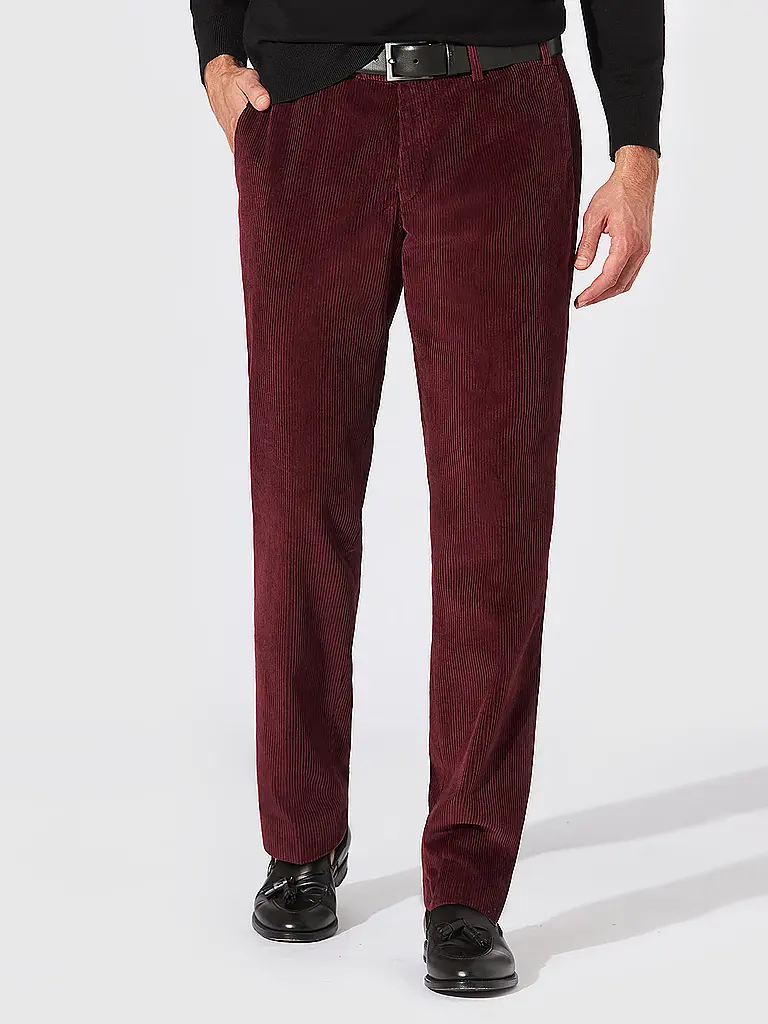 HILTL | Pantaloni in velluto a coste TILO GENUA | Rosso scuro