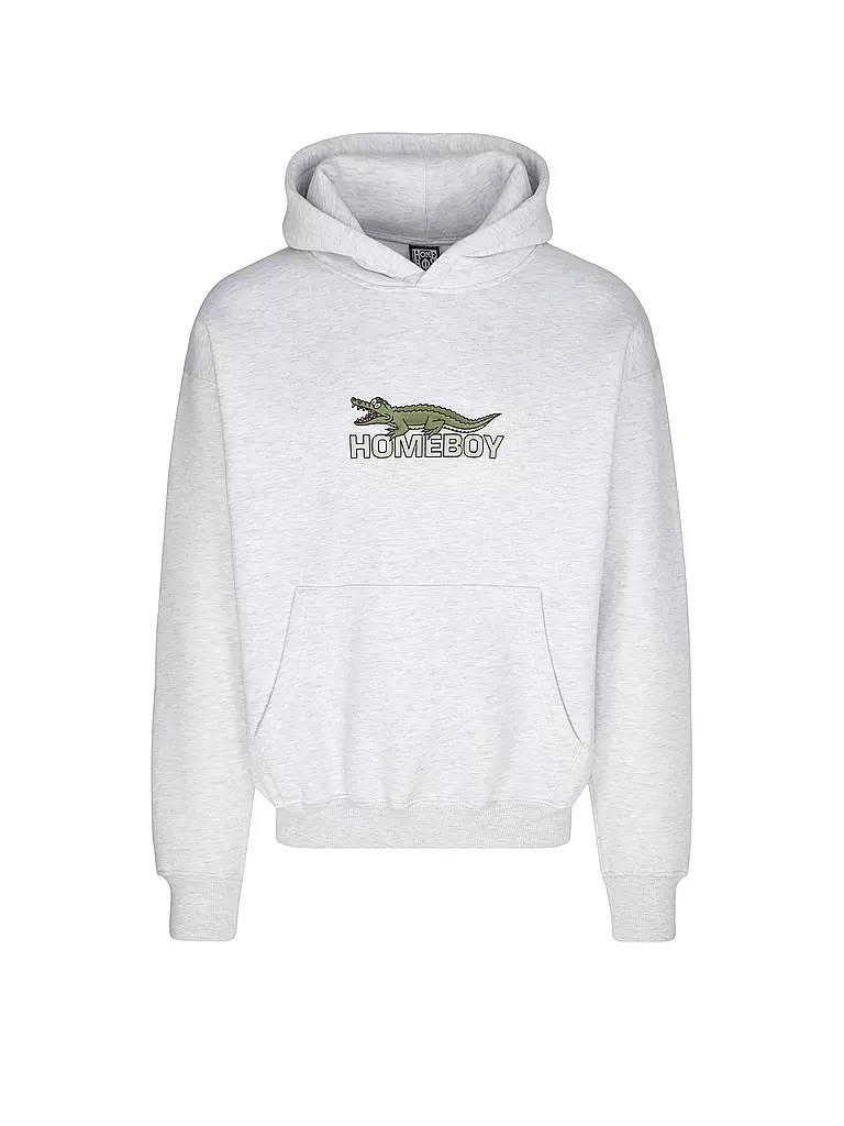 HOMEBOY | Kapuzensweater - Felpa con cappuccio CROCOBOY HOOD | Grigio chiaro