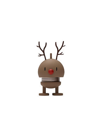 HOPTIMIST | Statuetta decorativa Renna Morbida Bumble 9,5 cm Cioccolato