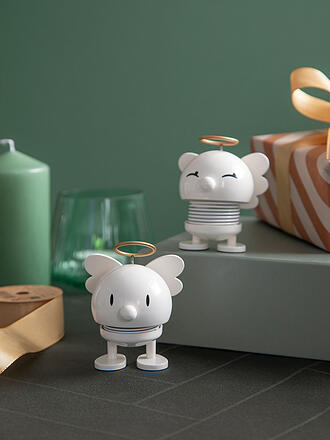 HOPTIMIST | Figura decorativa Angelo Bumble 7,5 cm Bianco