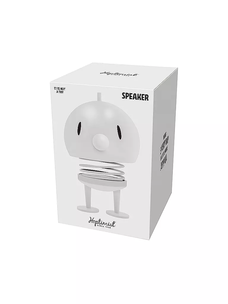 HOPTIMIST | Altoparlante Soft Bumble Speaker 15cm Bianco Soft | Bianco