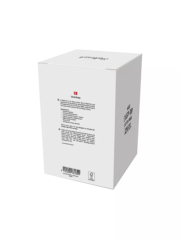 HOPTIMIST | Altoparlante Soft Bumble Speaker 15cm Soft Latte | Cammello