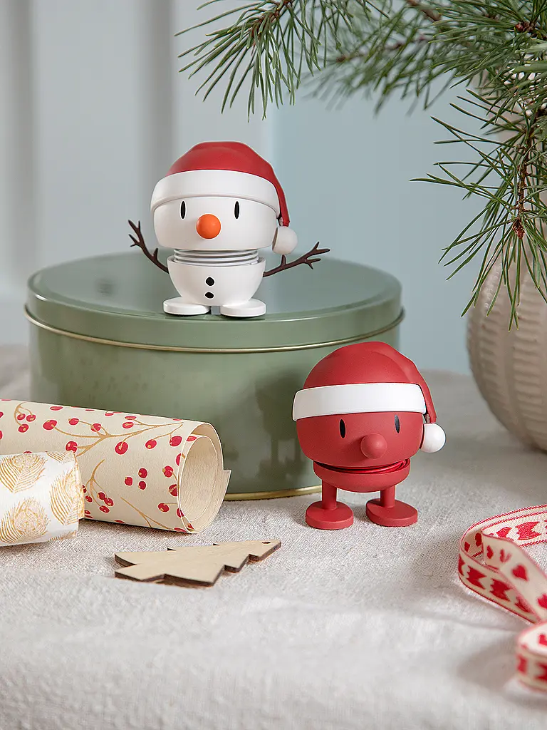 HOPTIMIST | Dekofigur Soft Santa Bumble 7,2cm Rosso | 