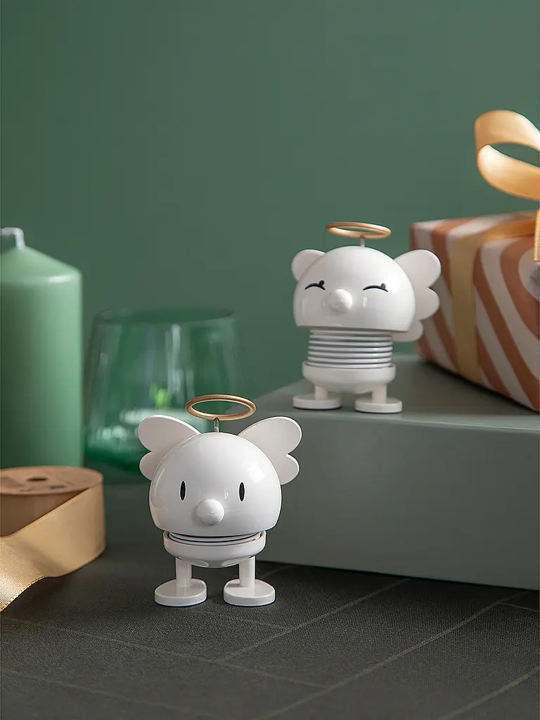 HOPTIMIST | Figura decorativa Angelo Bimble 7,1 cm Bianco | Bianco