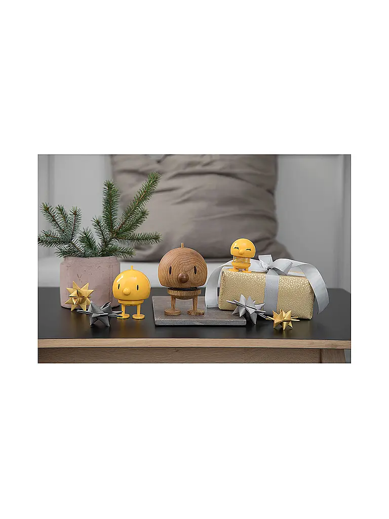 HOPTIMIST | Figura decorativa Classic Bumble 10,5 cm Giallo | 